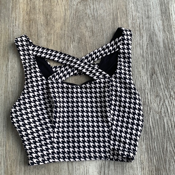 Marilyn Monroe houndstooth crop top - Picture 1 of 6